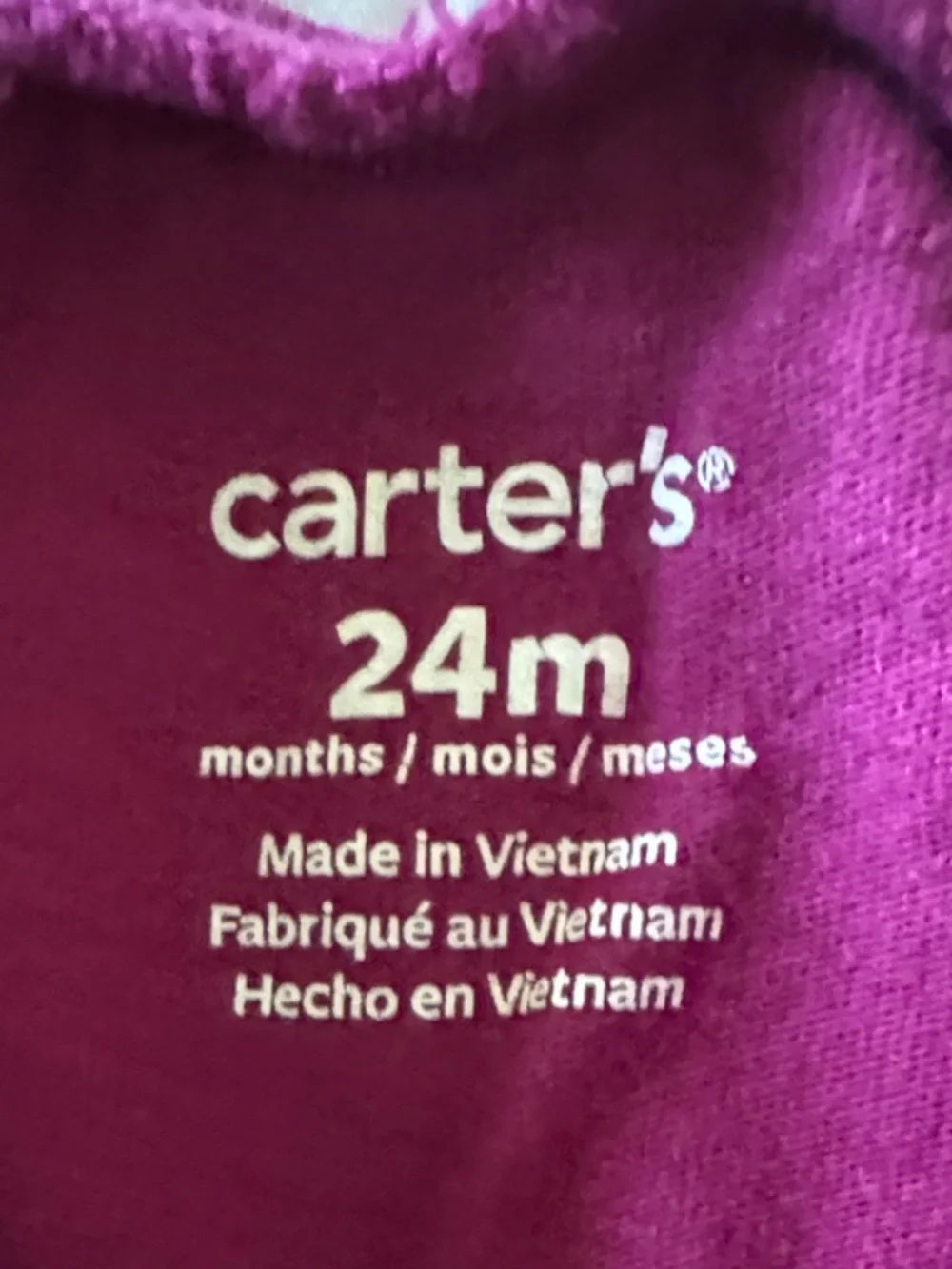 Carter's Deep Magenta Long-Sleeve Tee with Sparkle Owl